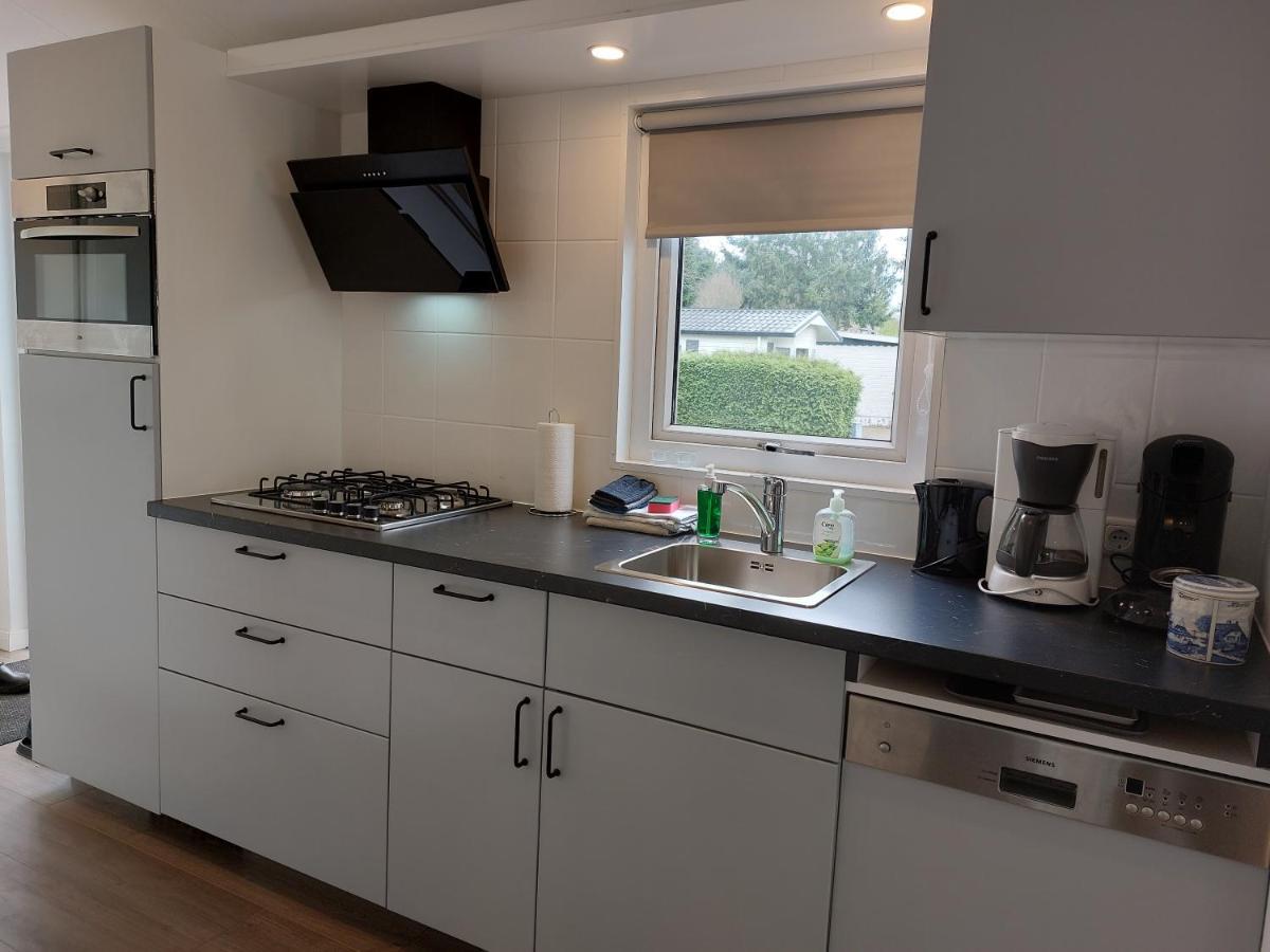 Modern En Chic Chalet Tot 4 Personen Op De Veluwe Recreatiepark De Oude Driest Putten Dış mekan fotoğraf